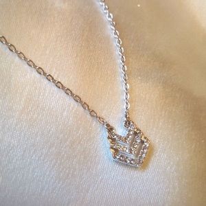 Lia sophia Crystal Necklace In Silver